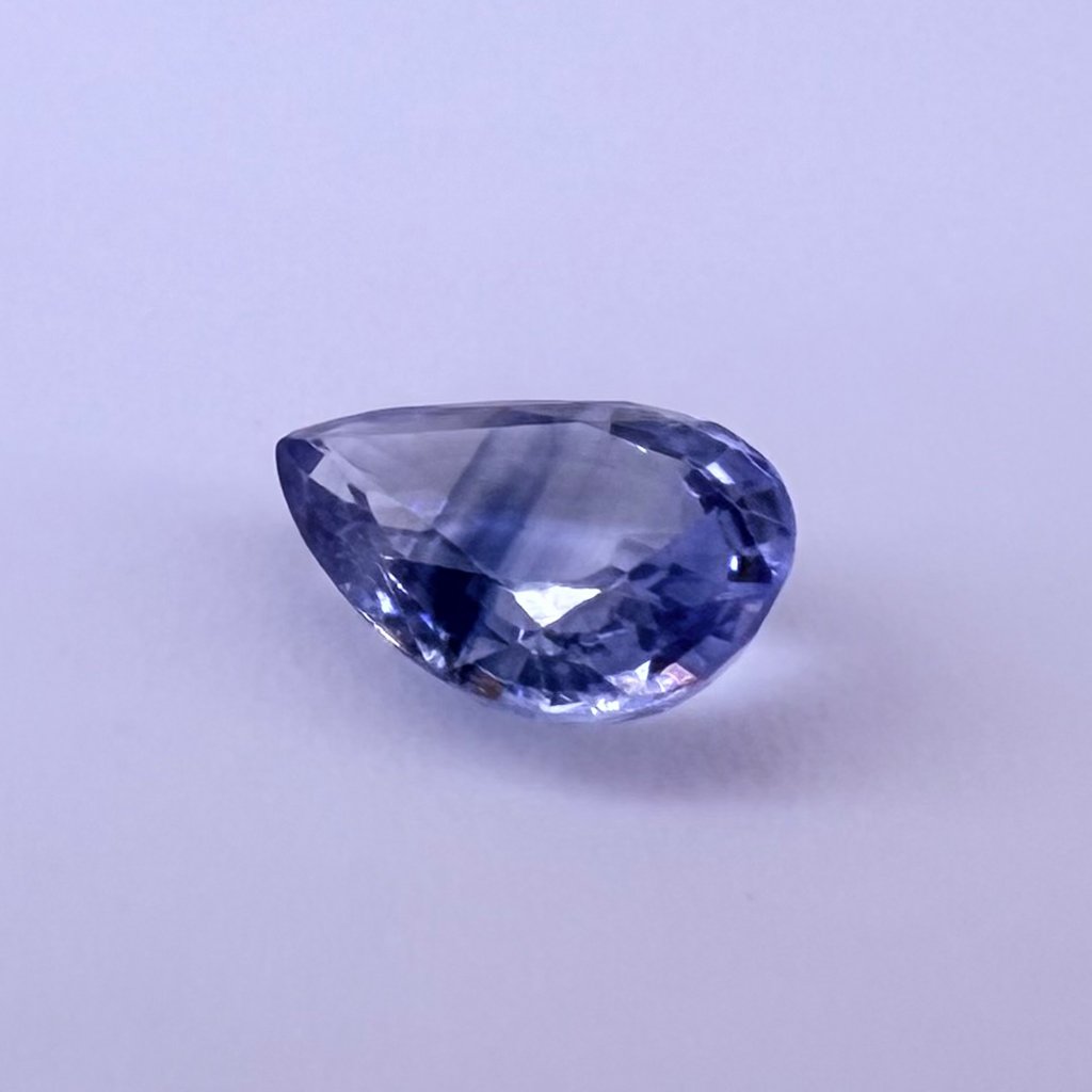 Light Blue Pear Cut 1.6 Carats Natural Sapphire - Image 2