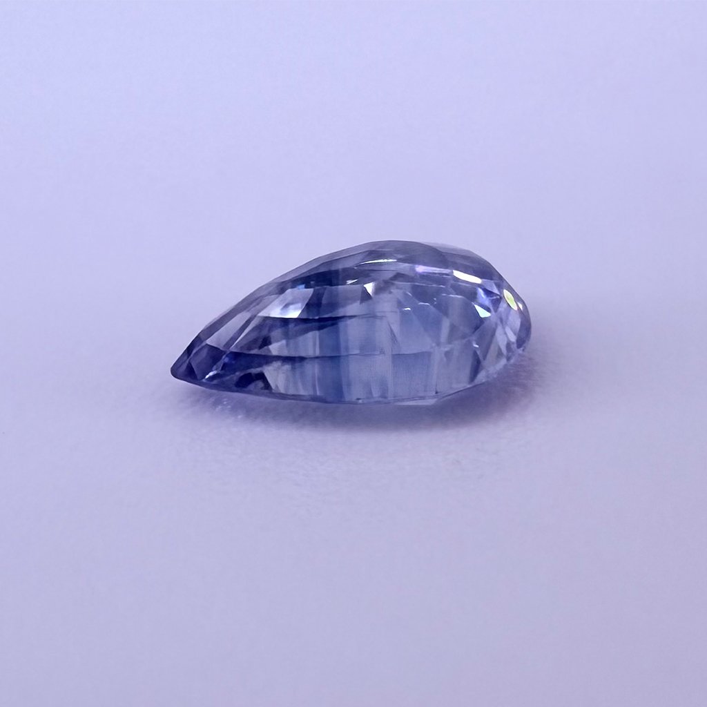 Light Blue Pear Cut 1.6 Carats Natural Sapphire - Image 6