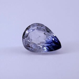 Clear Blue Pear Cut 1.25 Carats Natural Sapphire