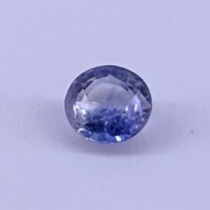 Light Blue Brilliant Round Cut 0.65 Carats Natural Sapphire