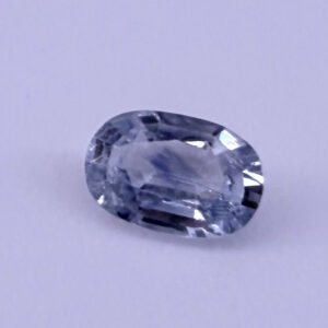 Light Blue Oval Cut 0.6 Carats Natural Sapphire